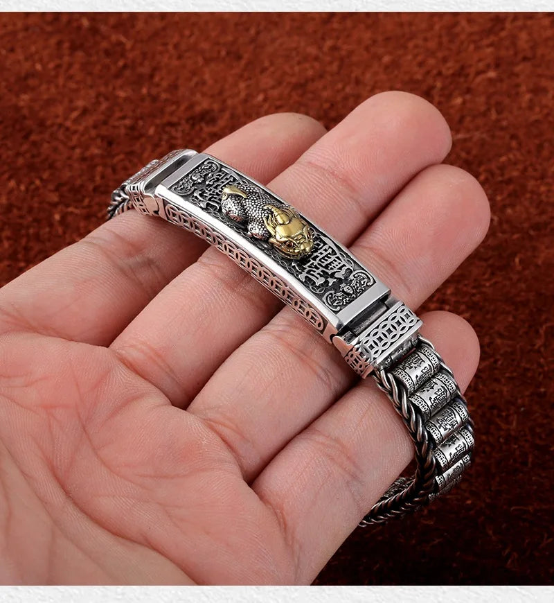 Pulsera de Plata 925 Pixiu · 58 g Maciza
