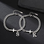 Pulsera Inicial con Cruz · A a la Z