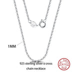 Cadena de Plata 925 Básica · 8 Estilos