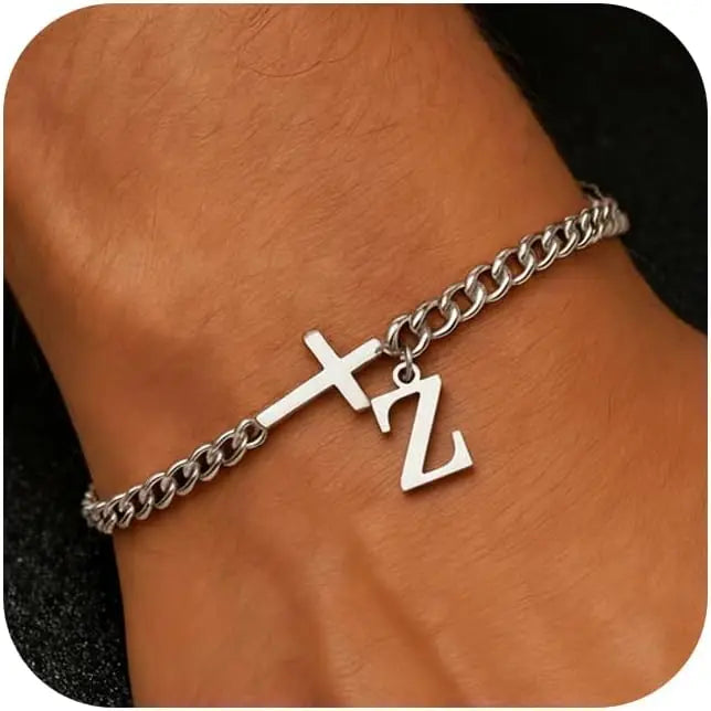 Pulsera Inicial con Cruz · A a la Z