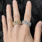 Anillo Cubano Iced con Circones