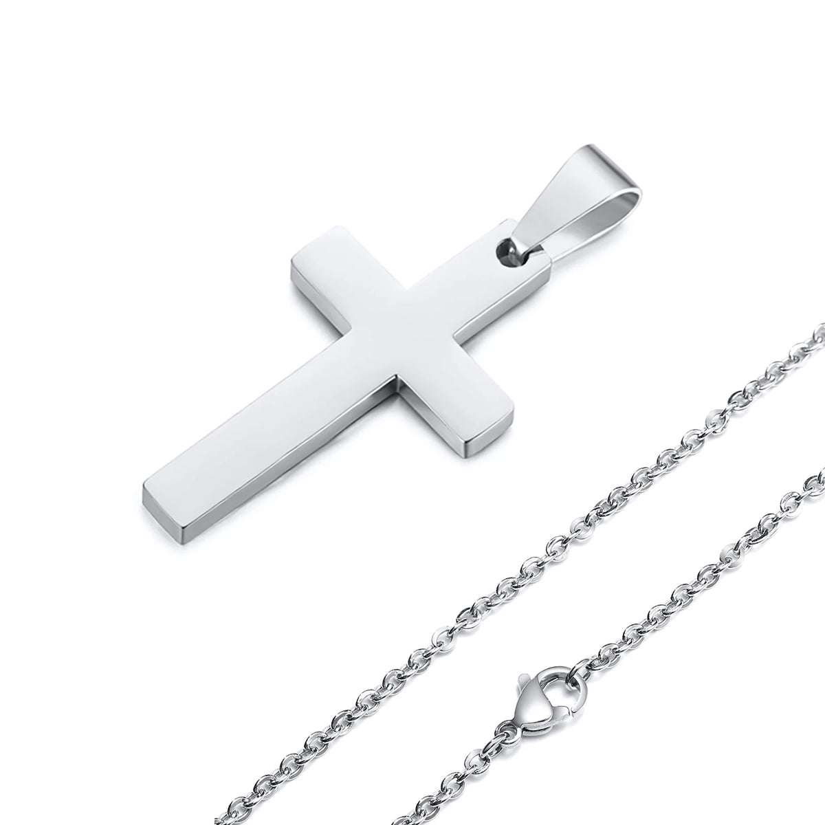 Collar Cruz Signature · 4 Tipos de Cadena