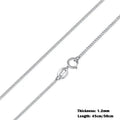 Cadena de Plata 925 Eslabón O · Ajustable