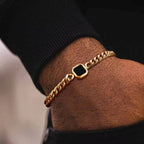 Pulsera Cubana con Piedra · 15 Estilos