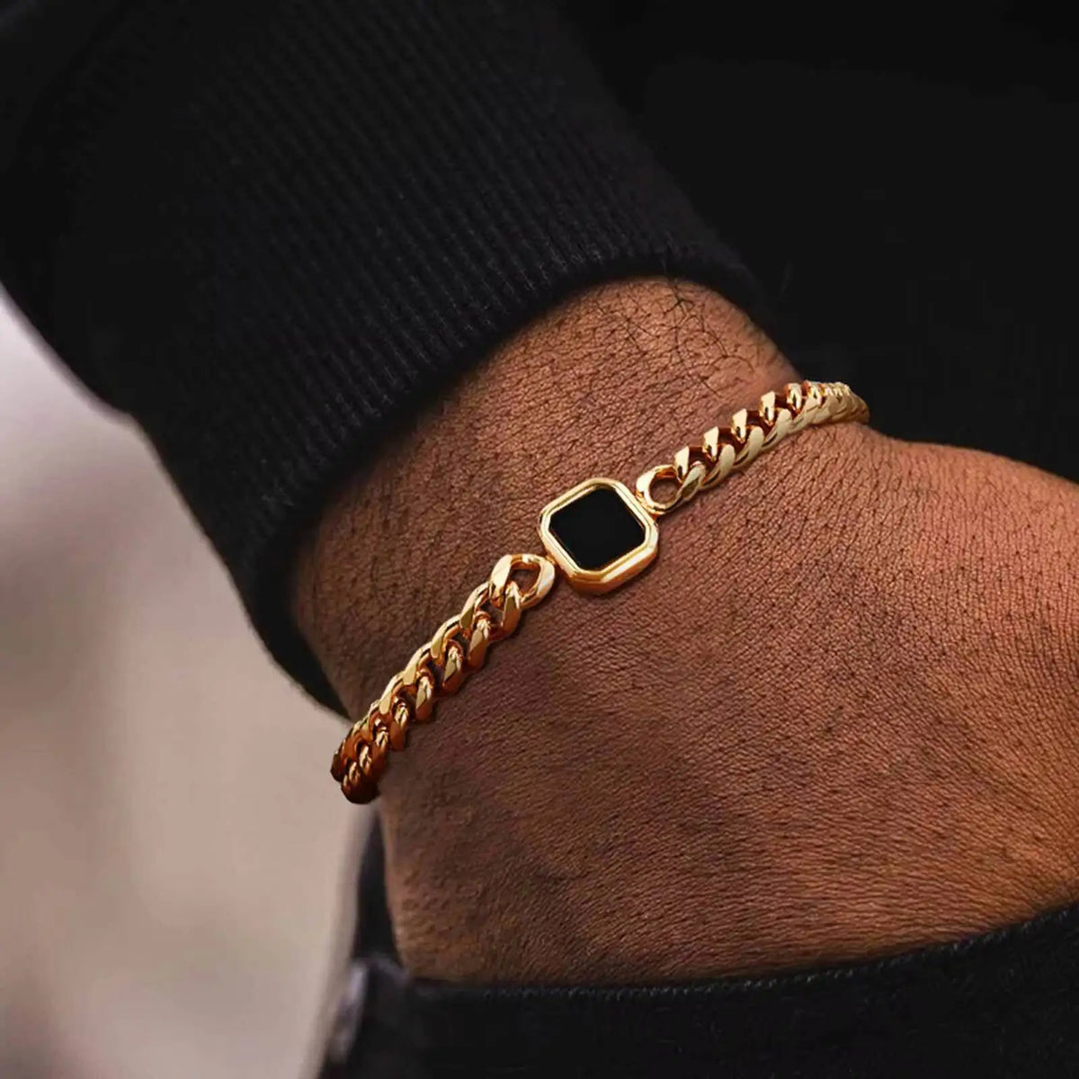 Pulsera Cubana con Piedra · 15 Estilos