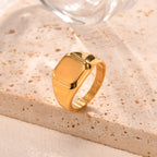 Anillo Sello Liso Cuadrado