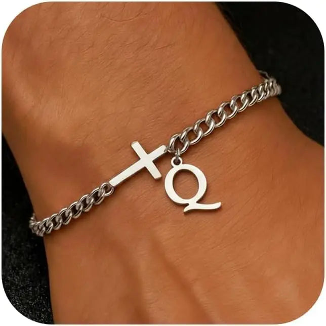 Pulsera Inicial con Cruz · A a la Z