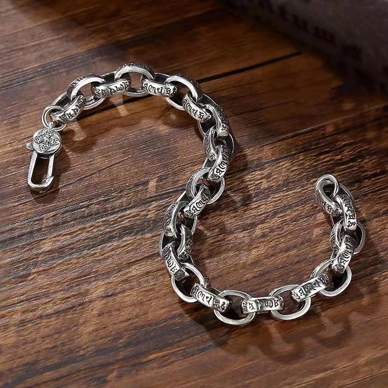 Pulsera de Plata 925 Mantra Tibetano