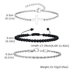 Set de 3 Pulseras Cruz