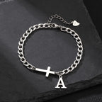 Pulsera Inicial con Cruz · A a la Z