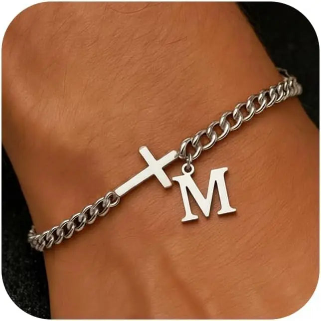 Pulsera Inicial con Cruz · A a la Z