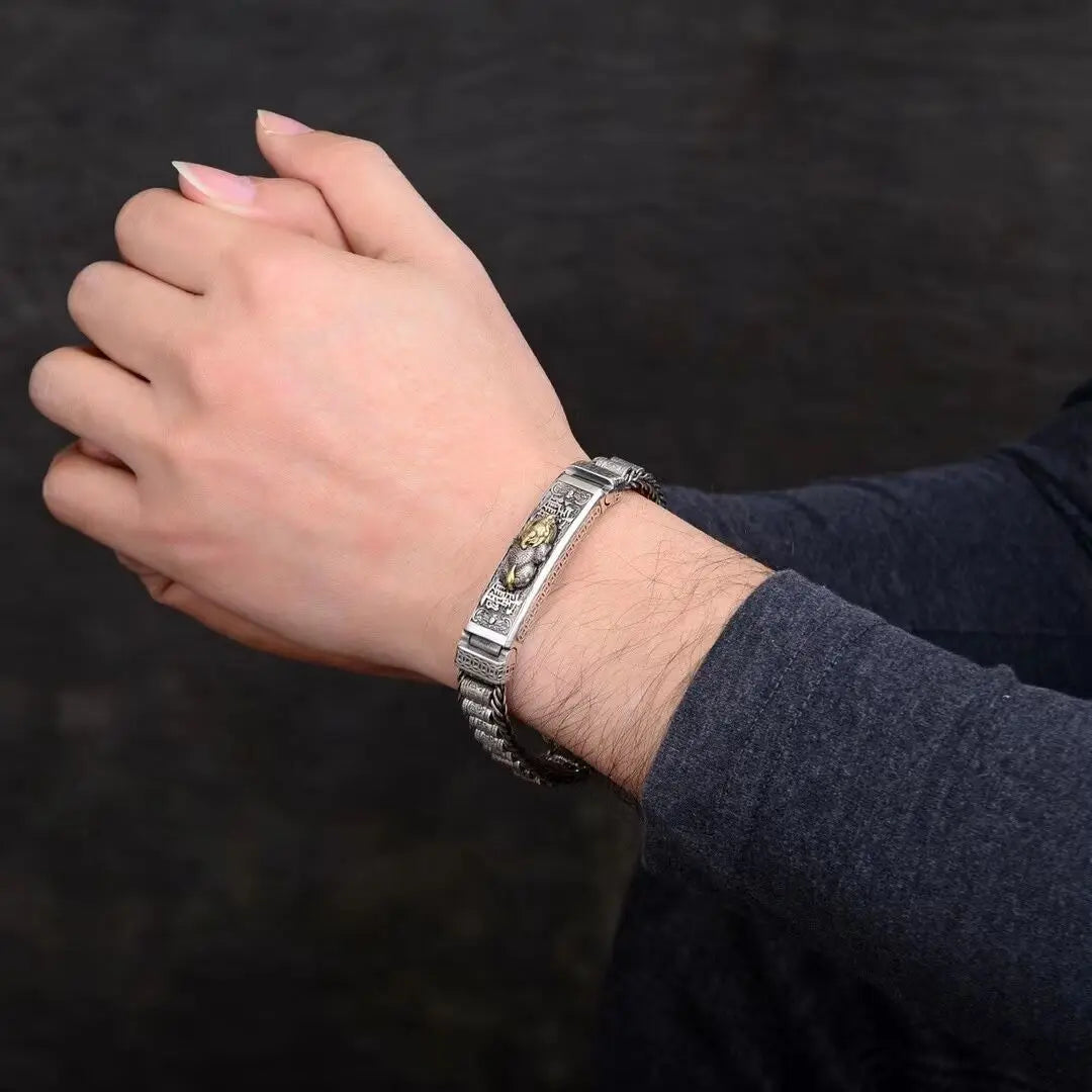 Pulsera de Plata 925 Pixiu · 58 g Maciza