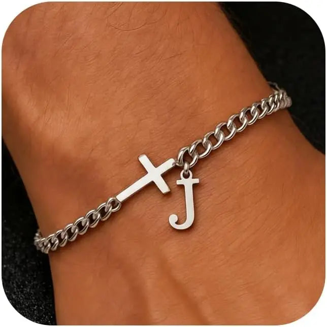 Pulsera Inicial con Cruz · A a la Z