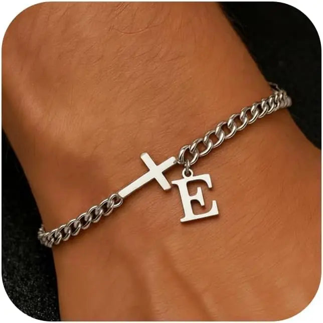 Pulsera Inicial con Cruz · A a la Z