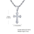Collar Cruz Fleur de Lis