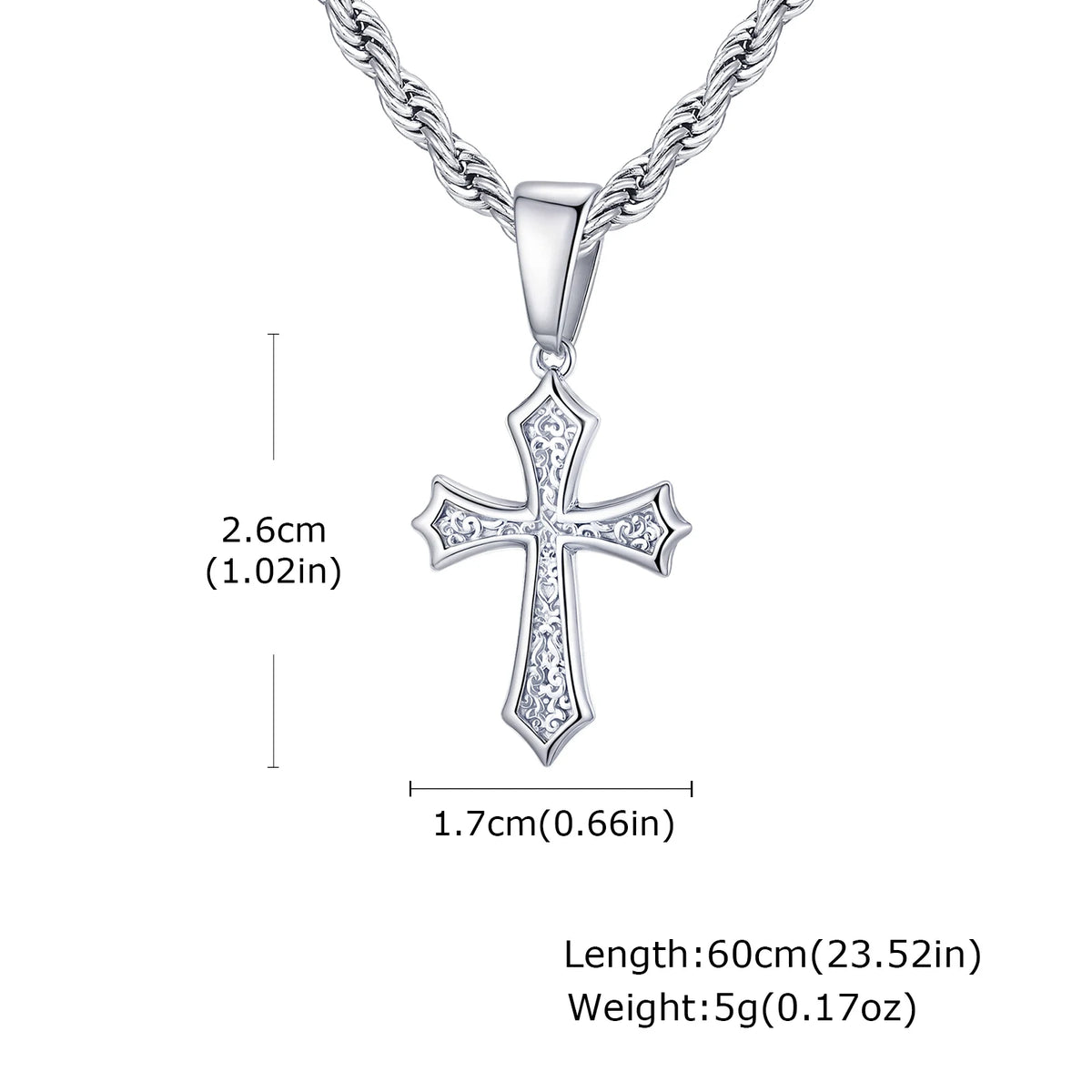 Collar Cruz Fleur de Lis