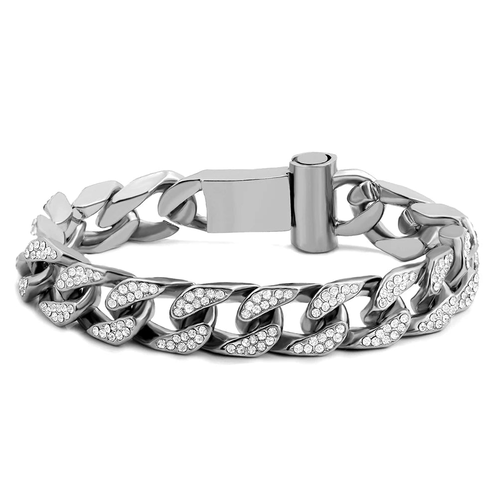Pulsera Cubana Pavé · 13 Estilos